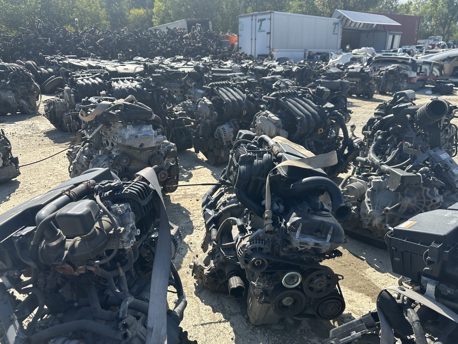 Engines waiting for intake
